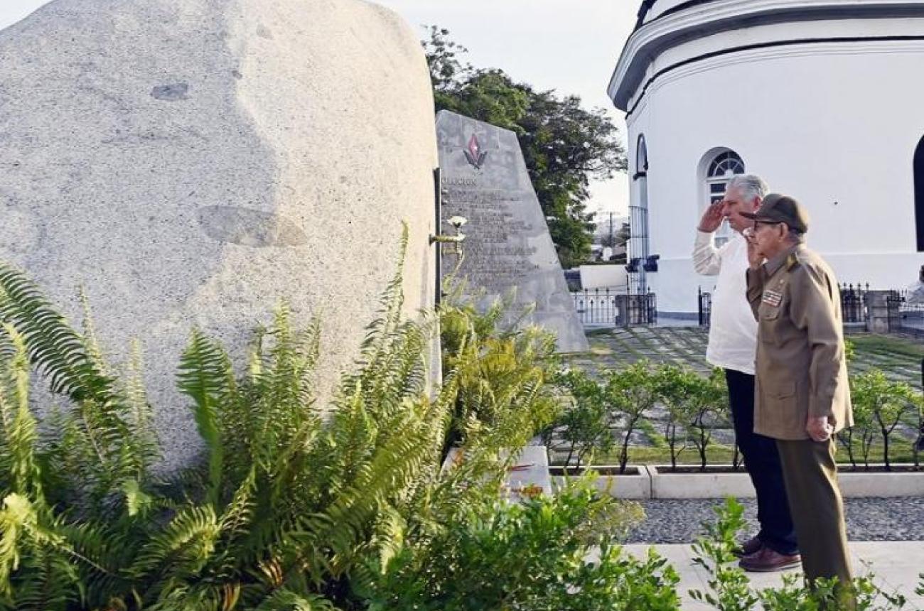 Raúl y Díaz-Canel en Santiago de Cuba