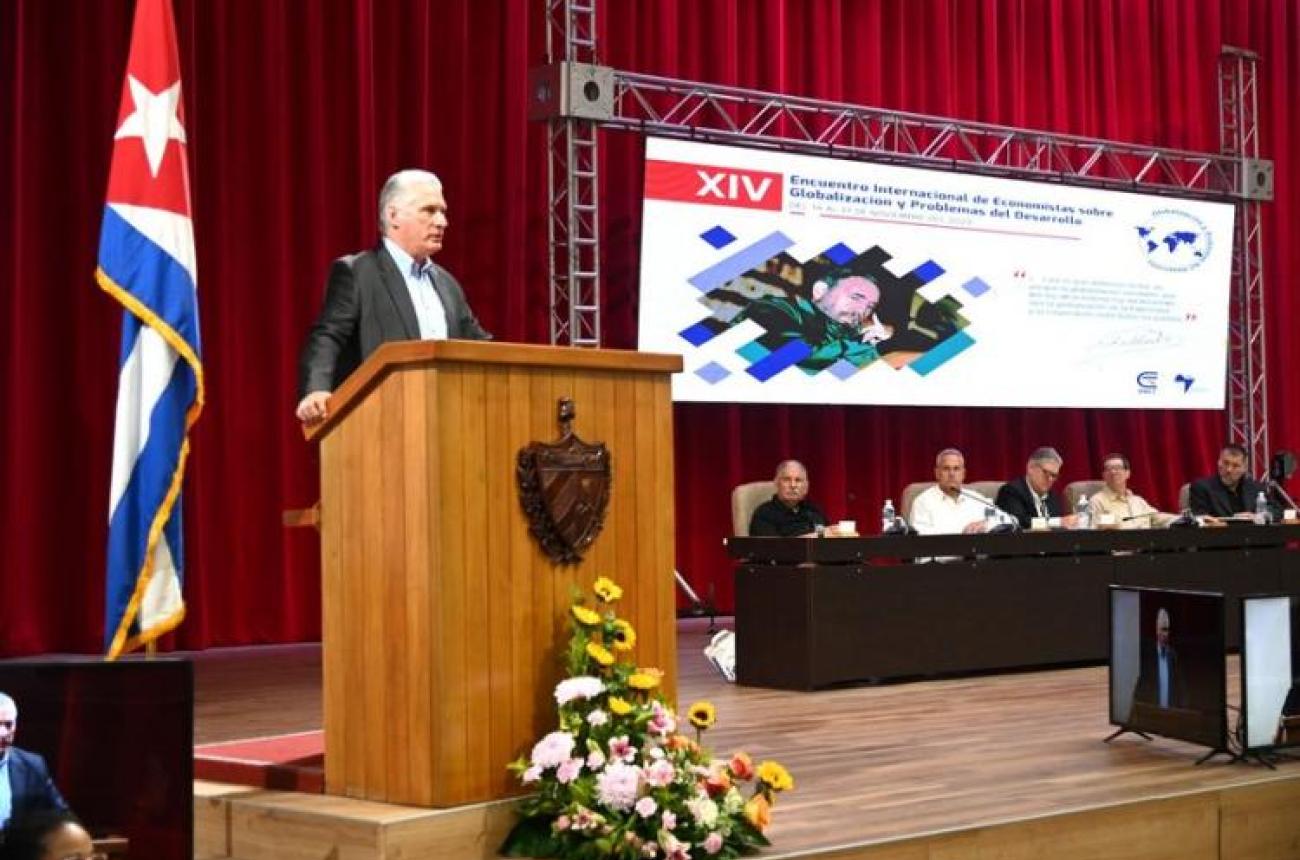Discurso pronunciado por Díaz-Canel en el XIV Encuentro sobre Globalización y Problemas del Desarrollo