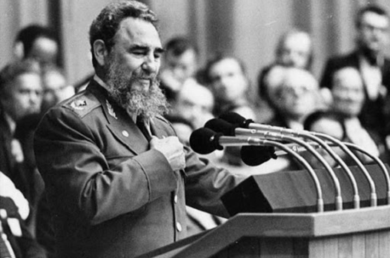 Fidel en el primer Congreso del Partido