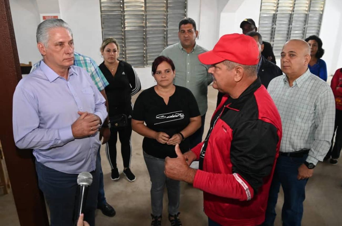 Díaz-Canel en San Luis, Pinar del Río