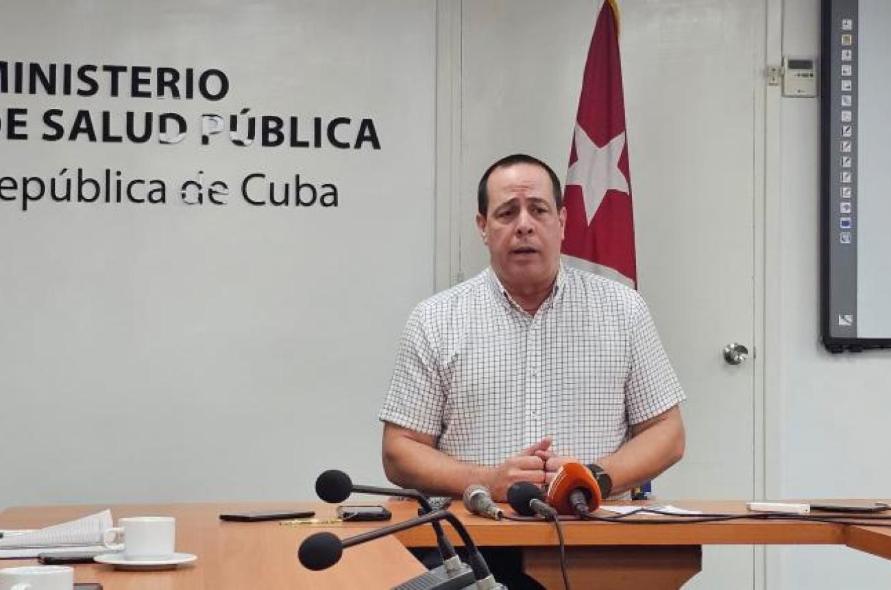 Conferencia de prensa en Ministerio de Salud Pública Foto: Granma