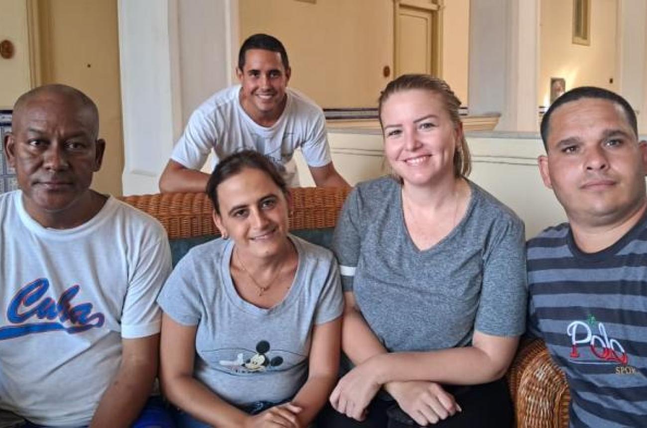 Con los niños de Matanzas