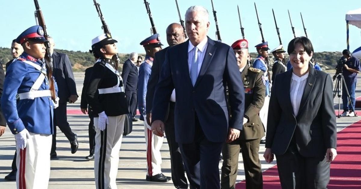 Díaz-Canel en Caracas para investidura presidencial de Nicolás Maduro