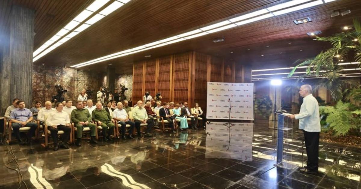 Comparecencia de Miguel Mario Díaz-Canel Bermúdez, Primer Secretario del Comité Central del Partido Comunista de Cuba y Presidente de la República