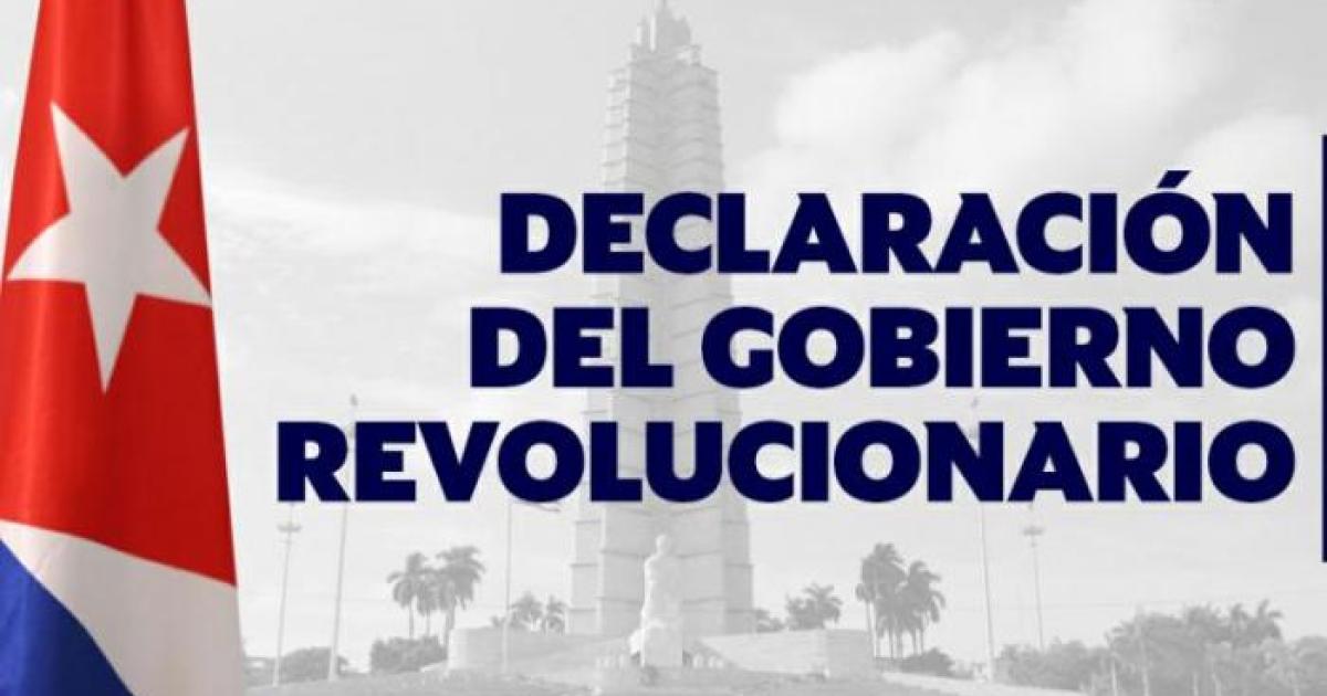 Declaración del Gobierno revolucionario
